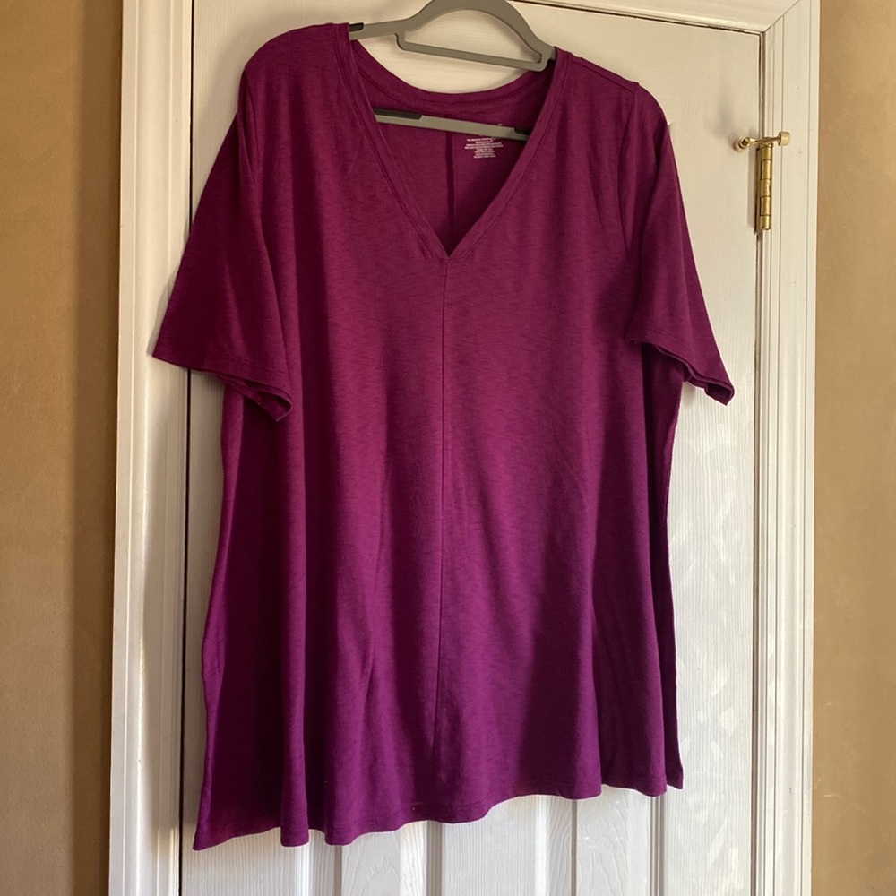 Lane Bryant V-neck short sleeve tee size 22/24
